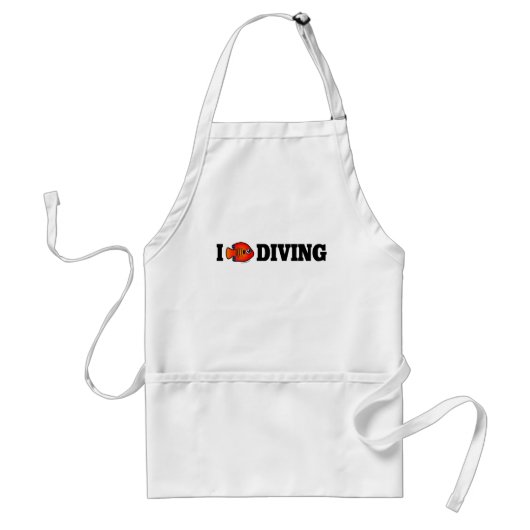 I Liebe Diving Schürze (Vorne)
