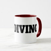 I Liebe Diving Tasse (VorderseiteRechts)