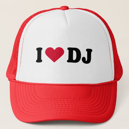 I LIEBE DJ TRUCKERKAPPE (Vorderseite)