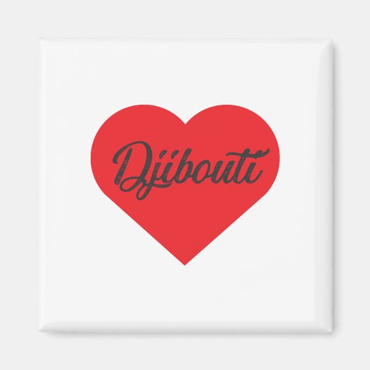 I Liebe Djibouti Magnet (Vorne)
