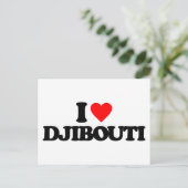 I LIEBE DJIBOUTI POSTKARTE (Stehend Vorderseite)