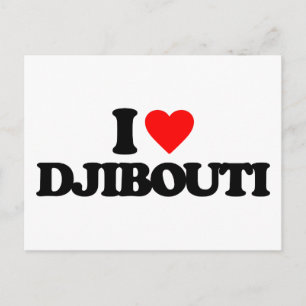I LIEBE DJIBOUTI POSTKARTE