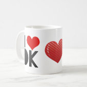 I Liebe DK Kaffeetasse (Vorderseite Links)