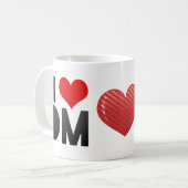 I Liebe DM Kaffeetasse (Vorderseite Links)
