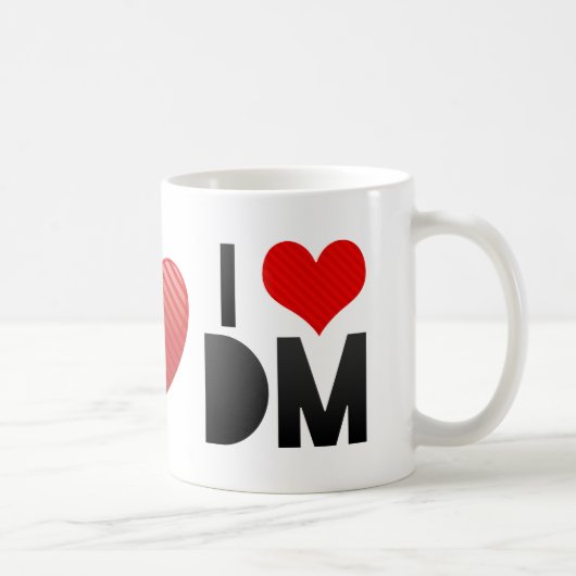 I Liebe DM Kaffeetasse (Rechts)
