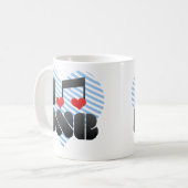 I Liebe DNB Kaffeetasse (Vorderseite Links)