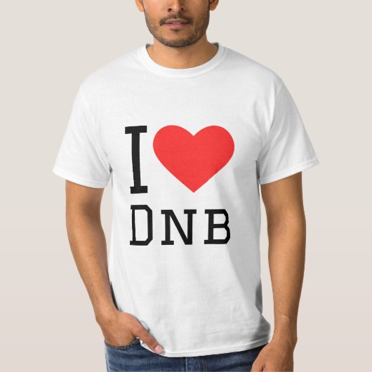 I Liebe dnb T-Shirt (Vorderseite)