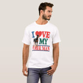I Liebe Doberman Dog T-Shirt (Vorne ganz)