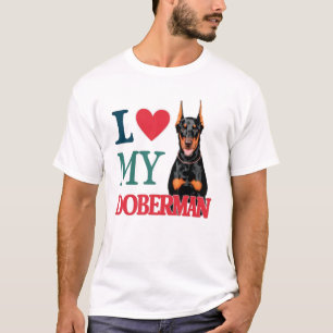 I Liebe Doberman Dog T-Shirt