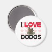 I Liebe Dodos Magnet (Vorderseite/Rückseite)