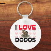 I Liebe Dodos Schlüsselanhänger (Vorderseite)