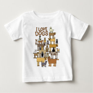I LIEBE DOGS BABY T-SHIRT