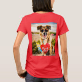 "I Liebe Dogs Women's T - Shirt Design" (Rückseite)