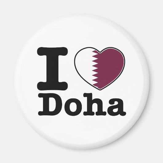 I Liebe Doha Magnet (Vorne)