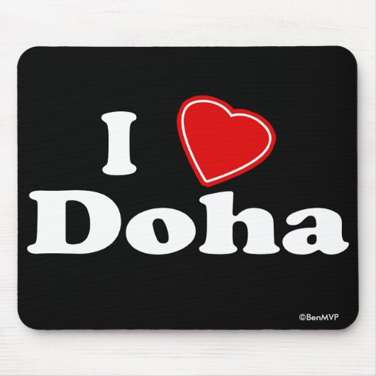 I Liebe Doha Mousepad (Vorne)
