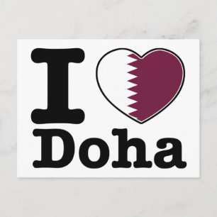I Liebe Doha Postkarte