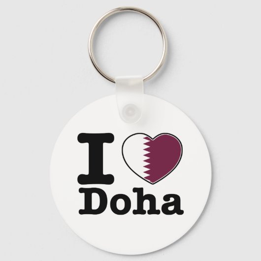 I Liebe Doha Schlüsselanhänger (Vorderseite)