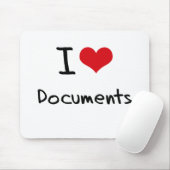 I Liebe-Dokumente Mousepad (Mit Mouse)