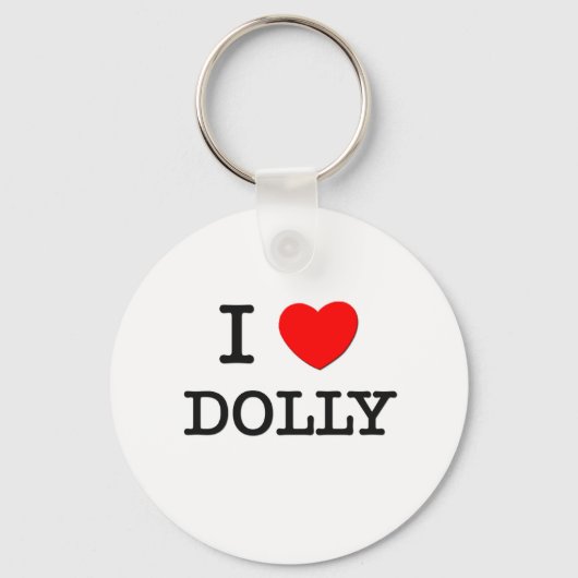 I Liebe Dolly Schlüsselanhänger (Vorderseite)