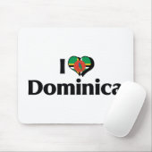 I Liebe Dominica Flag Mousepad (Mit Mouse)