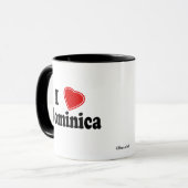 I Liebe Dominica Tasse (Vorderseite Links)