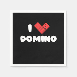 I Liebe Domino Game Player Tiles Puzzler Game Gesc Serviette