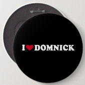 I LIEBE DOMNICK BUTTON (Vorne & Hinten)