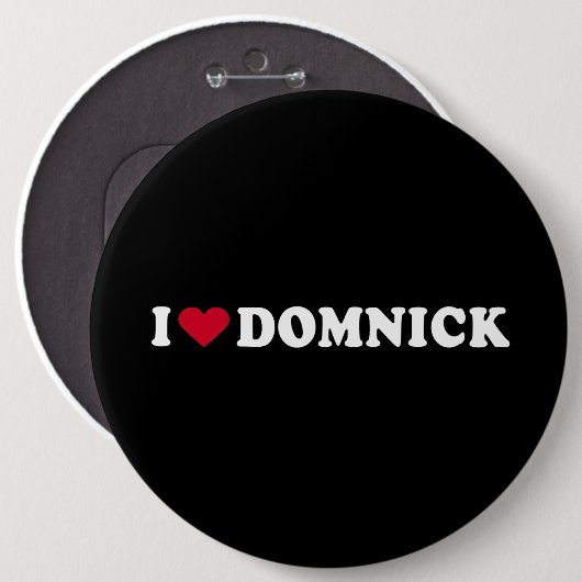 I LIEBE DOMNICK BUTTON (Vorne & Hinten)