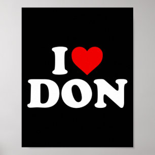 I Liebe Don - Herz Poster