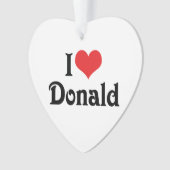 I Liebe Donald Ornament (Vorderseite)