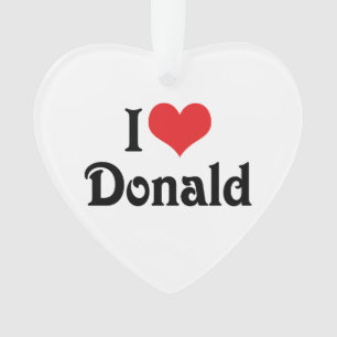 I Liebe Donald Ornament