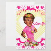 i Liebe Donald Trump Briefpapier (Vorne/Hinten)