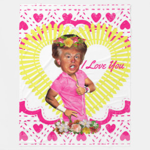 i Liebe Donald Trump Decke