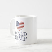 I Liebe Donald Trump Kaffeetasse (Vorderseite Links)