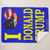 I LIEBE DONALD TRUMP SHERPADECKE (Vorderseite (Horizontal))