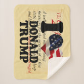 I LIEBE DONALD TRUMP SHERPADECKE (Vorderseite)