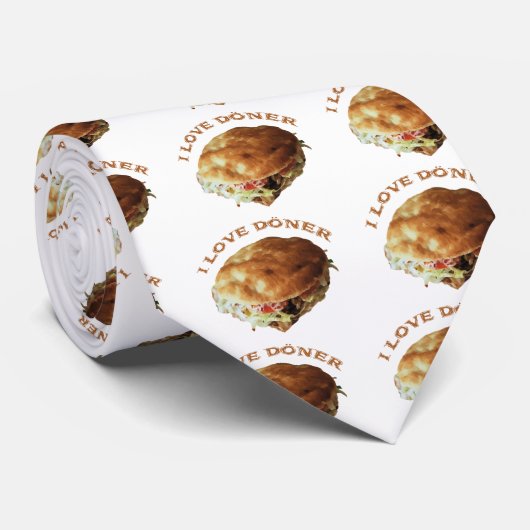 I Liebe Döner Krawatte (Gerollt)
