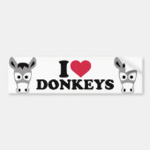 I Liebe Donkeys Autoaufkleber (Vorne)