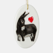 I Liebe Donkeys Demure Donkey Keramik Ornament (Rechts)