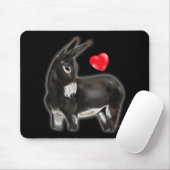 I Liebe Donkeys Demure Donkey Mousepad (Mit Mouse)