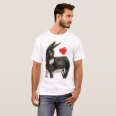 I Liebe Donkeys Demure Donkey T-Shirt (Vorne ganz)