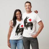 I Liebe Donkeys Demure Donkey T-Shirt (Unisex)