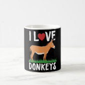 I Liebe Donkeys | Donkey Lover Gift Kaffeetasse (Mittel)