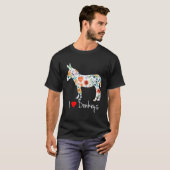 I Liebe Donkeys T-Shirt (Vorne ganz)