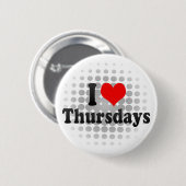I Liebe Donnerstage Button (Vorne & Hinten)