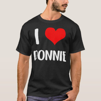 I Liebe DONNIE valentine sorry Ladys Typ Herz T-Shirt