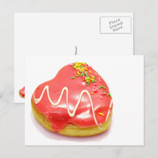 I Liebe Donut Postkarte (Vorne/Hinten)