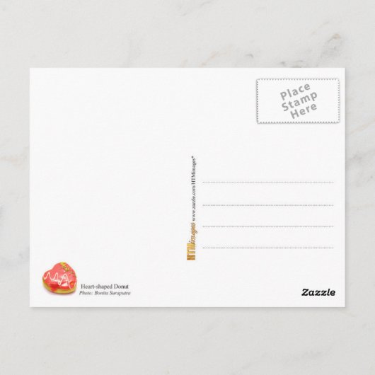 I Liebe Donut Postkarte (Rückseite)