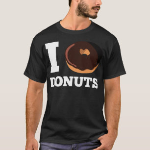 I Liebe Donuts Dinosaurier-Süßigkeiten T-Shirt