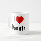 I Liebe Donuts Kaffeetasse (Vorderseite Links)